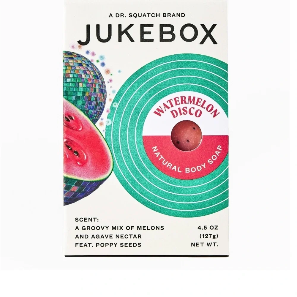 JUKEBOX Natural Watermelon Bar Soap - Disco for Women -4.5 oz. BUNDLE OF 4 - Picture 6 of 11